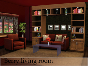 Sims 3 — Berry living room by spacesims — Romantic and cozy with a touch of modern are the best words to describe this