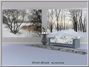 Sims 3 — Winter Bones_marcorse by marcorse — Two winter landscapes of snow and bare trees. Mesh created by Pralinesims