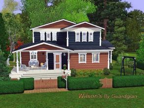 Sims 3 —  Wilson's by Guardgian2 — 3 bedrooms (a master bedroom, a kid's room and a nursery), 2 bathrooms, a living room,