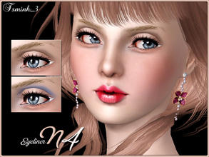 Sims 3 — Eyeliner N4 by TsminhSims — New beautiful eyeliner for your sims. - Three recolor chanels - Full CAS Thumbnails