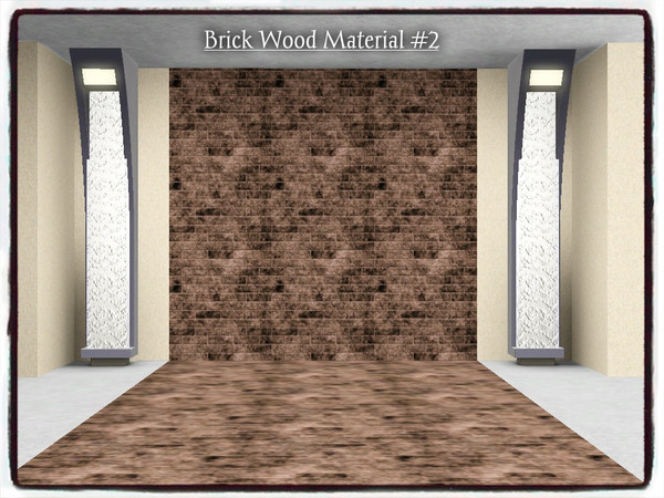 Sims 3 — Brick Wood_Pattern (*02*) by Xodess — This brick material is part of my 'BRICK WOOD SET (*00*)', which can be