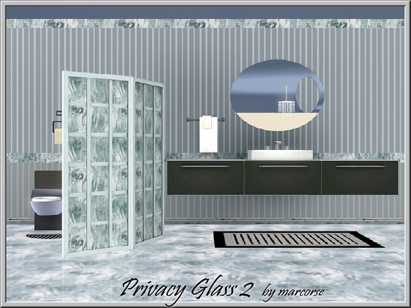 Sims 3 — Privacy Glass2_marcorse by marcorse — Privacy glass for screens, etc. Found in Miscellaneous.
