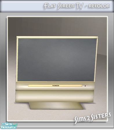 Sims 2 — S2S Flat Screen TV - Recolor by sims2sisters — Great advantage of this TV is that it can be placed on any
