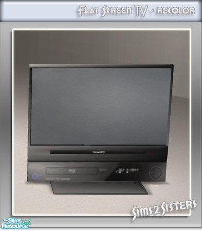 Sims 2 — S2S Flat Screen TV - Recolor by sims2sisters — Great advantage of this TV is that it can be placed on any
