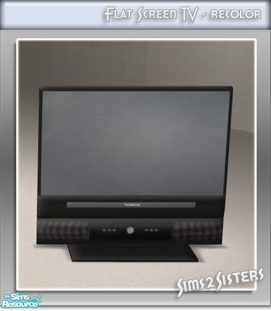 Sims 2 — S2S Flat Screen TV - Recolor by sims2sisters — Great advantage of this TV is that it can be placed on any