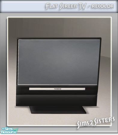 Sims 2 — S2S Flat Screen TV - Recolor by sims2sisters — Great advantage of this TV is that it can be placed on any