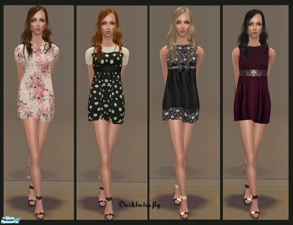 Sims 2 — Set_17 by darkbuterfly — Set of 4 lovely everyday clothes. Don't forget to get the mesh from Glamorous Lounge.