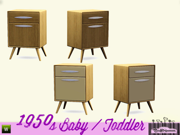 Sims 3 — 1950s Kids Bedsidetable by BuffSumm — Part of the *1950s Baby and Toddler Addon* ***TSRAA***