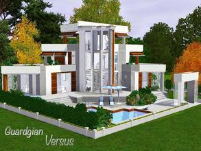 Sims 3 — Versus by Guardgian2 — 3 bedrooms, 3 bathrooms, a kitchen with dining corner, a living room, a study, large
