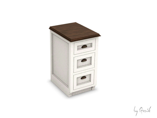 Sims 3 — New Vintage kitchen small counter by Gosik — Made by Gosik at The Sims Resource. TSRAA