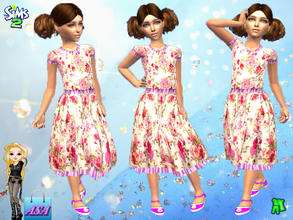 Sims 2 — ASA_Daily dress for the girl by Gribko_Sveta — Daily dress for the girl