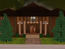 Sims 3 — 3BR - Log Cabin by reigh4u2 — This vacation home has 2 bed rooms, 2 baths and living room/Rec room upstairs.