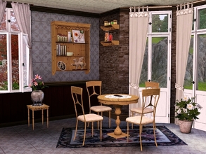 Sims 3 — Brownie Chic Dining Room by Flovv — A little shabby chic dining for small families or houses. Spare place with