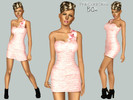 Sims 3 — Pink-coral dress by BlackCat_Tsr_ — Thank you for Download it. - Dont Copy! Thank you.