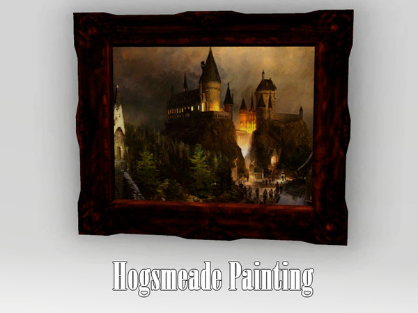Sims 3 — Painting Hogwarts by Kiolometro — Piece of magic in the Sims. 21 items, most of decor. Can be used in everyday