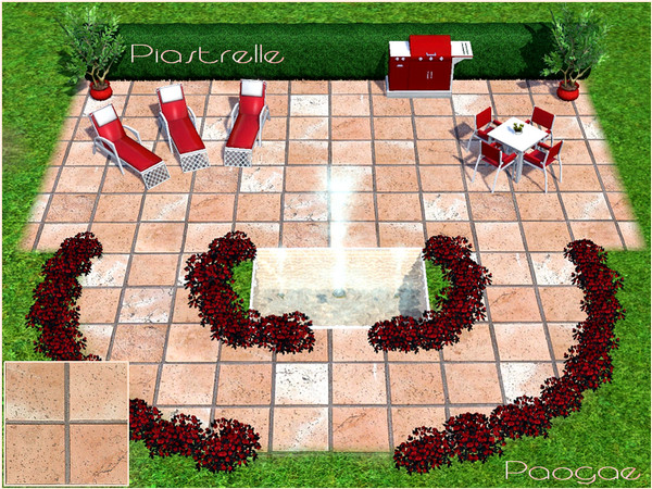 Sims 3 — Piastrelle by Paogae — A tile, large, for your garden's flooring.