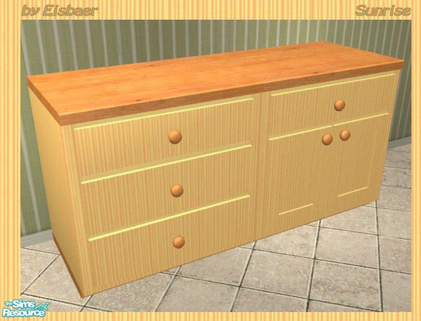 Sims 2 — Sunrise Kitchen - Counters and Wallcabinets by Eisbaerbonzo — This file recolours all counters and all wall