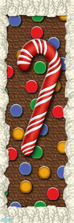 Sims 2 — Yummy Chocolate Wall #3 by estatica — Part of a set, this wall is the perfect addition to any chocolate house.