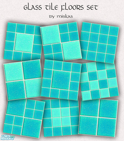 Sims 2 — Miskas Glass Tile floors Set_2 by miskas — Glass Tile floors Set_2