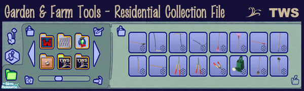 Sims 2 — Garden & Farm Tools Collection File - Residential by wildstar24 — Residential lot collection file to easily