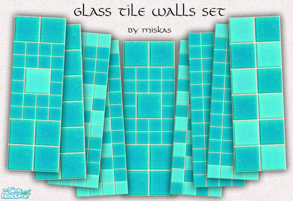 Sims 2 — Miskas Glass Tile Walls Set_2 by miskas — Glass Tile Walls Set_2