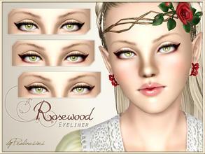 Sims 3 — Rosewood Eyeliner by Pralinesims — New eyeliner for your sims! Your sims will love their new look ;) - Fits with