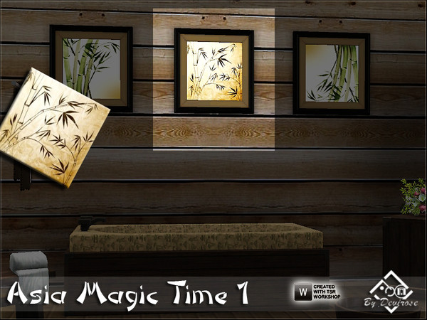 Sims 3 — Asia Magic Time 1 by Devirose — Bamboo dream.From the Asian flavor, ideal for Spa or bathrooms, but also for