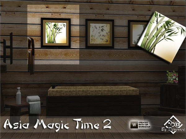 Sims 3 — Asia Magic Time 2 by Devirose — Bamboo dream.From the Asian flavor, ideal for Spa or bathrooms, but also for
