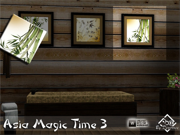 Sims 3 — Asia Magic Time 3 by Devirose — Bamboo dream.From the Asian flavor, ideal for Spa or bathrooms, but also for