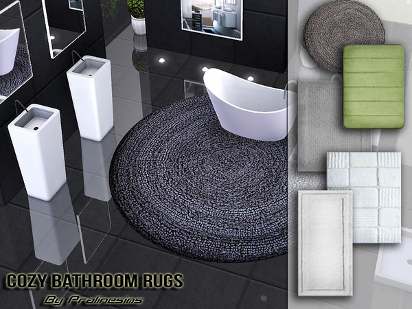 Sims 3 — Cozy Bathroom Rugs by Pralinesims — By Pralinesims