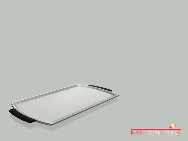 Sims 3 — Baked with Love - Rectangular Serving Tray - Large by NynaeveDesign — Located in Decor - Miscellaneous Price: