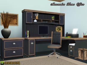 Sims 3 — Maxandre Home Office by Canelline — What a man needs to feel right at home, it's a room where he can isolate to