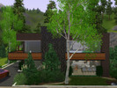 Sims 3 — Mountain Breeze by Djeranotjuh — A modern house located in Sunset Valley. The house is surrounded by a lot of
