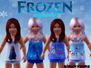 Sims 3 — Frozen Pajamas by BinxxySims2 — A Frozen inspired pajama set for toddler girls.