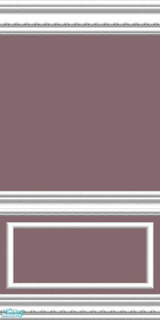 Sims 2 — jsf2RougeWR by jsf — A dark fruity paint color with my "White" lacquered wainscoting. Matching