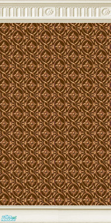 Sims 2 — Damask Pattern - Brun by TheMistress666 — The full set contains 8 wallpapers, 4 patterned and 4 colour matched
