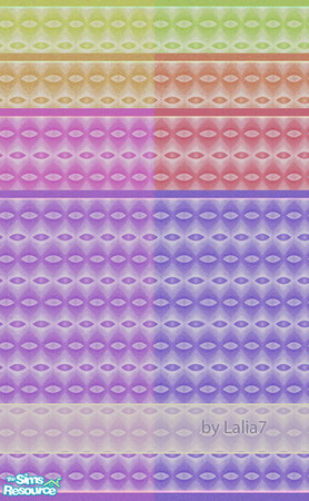 Sims 2 — Retro Patterned Wallpapers 3 by LALIA7 — Another set of wallpapers with a retro touch.
