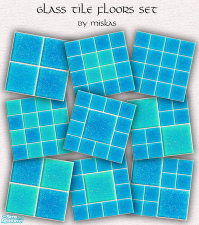 Sims 2 — Miskas Glass Tile floors Set_1 by miskas — Glass Tile floors Set_1