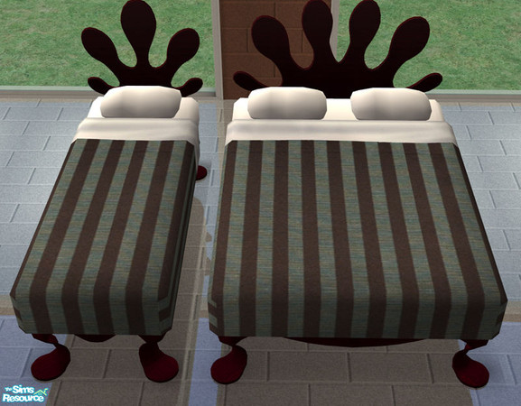 Sims 2 — Bedding Bourbon Street - Mint Chocolate by spacemouse — Bedding Bourbon Street - Mint Chocolate