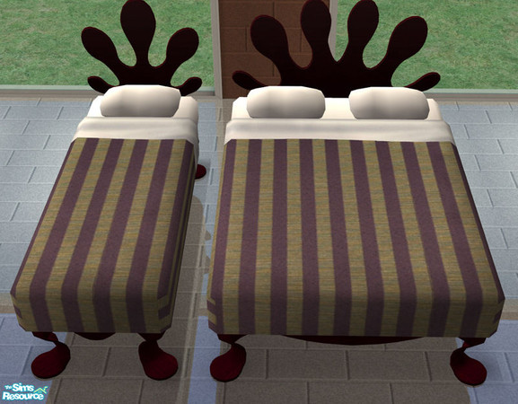 Sims 2 — Bedding Bourbon Street - Green Grape by spacemouse — Bedding Bourbon Street - Green Grape