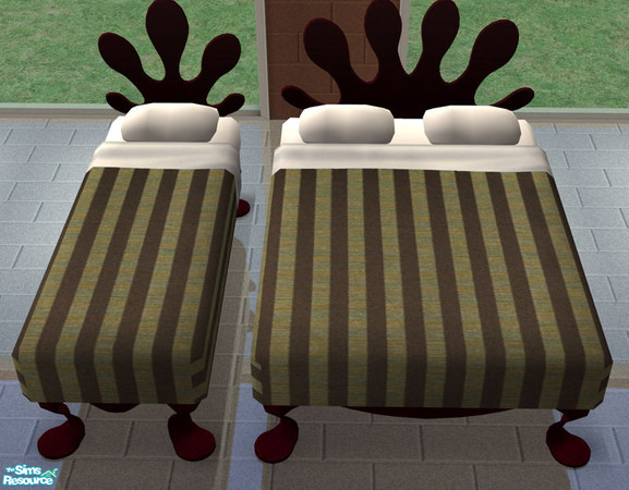 Sims 2 — Bedding Bourbon Street - Avocado by spacemouse — Bedding Bourbon Street - Avocado