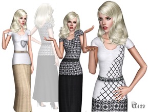Sims 3 —  Spring Outfit by altea127 — Outfit with long skirt for the coming Spring