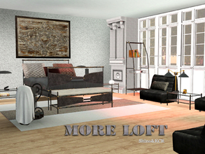 Sims 3 — Bedroom Monaco - more Loft by ShinoKCR — Here comes some more Loft furniture in a different Style. Its a little