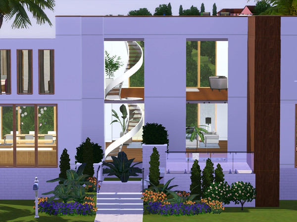 Sims 3 — Modern View by maureen36902 — Modern home with views from every room. 1 bed, 1.5 bath home perfect for a young