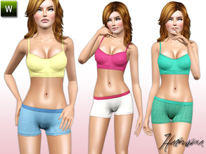 Sims 3 — Knockout Studio Sport Bra by Harmonia — Get a runway body in performance workout gear... 3 Variations.