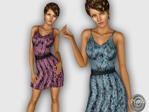 Sims 3 — Little Lace Dress by pizazz — This dress is great for spring. It's made of a soft lace lined with silk. Dress it