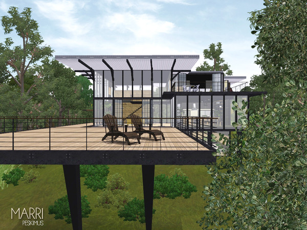 Sims 3 — Marri by peskimus — Built in the middle of the Australian bush for that family that just can't deal with the