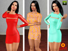 Sims 3 — SMSims3Fashion 187 - Adult Female Everyday Formal by sandrinha — Short body-conscious dress with cutouts. Has