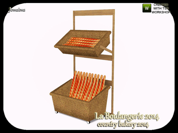 Sims 3 — Display floor bread. la boulangerie  2014 by jomsims — Display floor bread. la boulangerie 2014