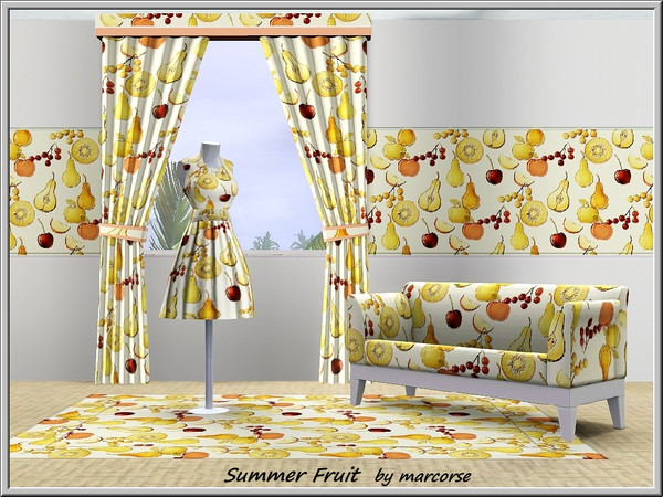 Sims 3 — Summer Fruit_marcorse by marcorse — Themed pattern: kitchen pattern of sweet summer fruit.